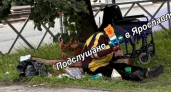 В Ярославле на перекрестке Чкалова и Юности снова появился лагерь бездомного