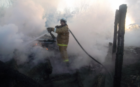 Под Ярославлем  пожарные пять часов тушили дом