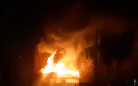 Огненное пламя со стороны заправки: в МЧС рассказали о ночном пожаре в Ярославле