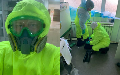 В больнице создали бокс-изолятор: медики Ярославля показали, как работают в пандемию. Видео
