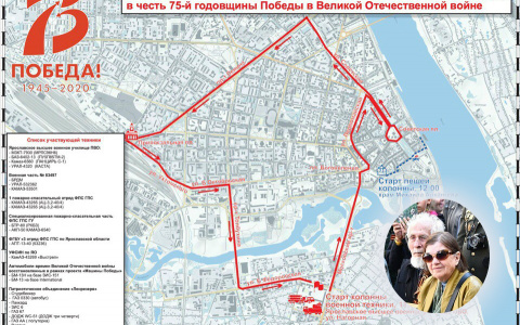 Где пройдет военная техника на Параде Победы в Ярославле: схема