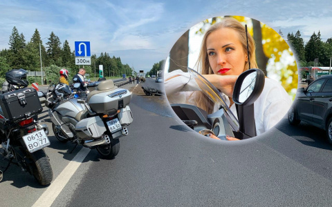 Жуткие кадры ДТП, в котором погибла байкерша из Ярославля