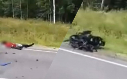 "Оторвало голову": очевидцы рассказали о гибели байкера под Ярославлем