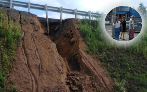 "Потом он просто рухнет": под Ярославлем размыло дамбу моста