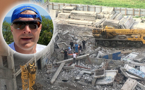 ЧП на стройке и обвал асфальта: Волков передаёт фотопривет из Крыма