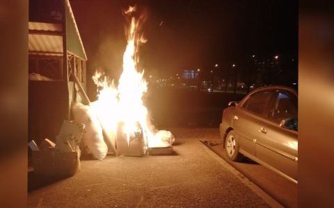 Владелец в панике отгонял машину: ярославцы возмущены горящими мусорками в городе