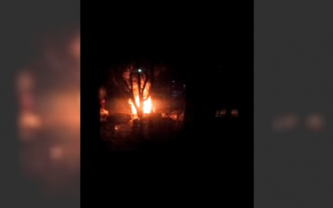 Быстрым шагом от полыхающей машины: ночной пожар разбудил ярославцев