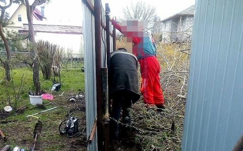 За Волгой женщина силой захватила землю соседа