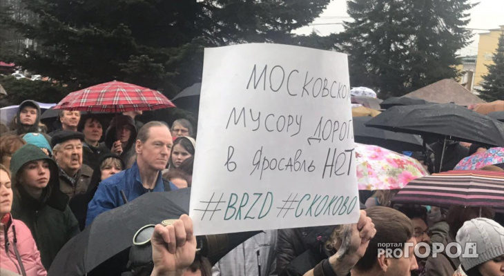 В Ярославле прошел митинг против московского мусора: фото и видео