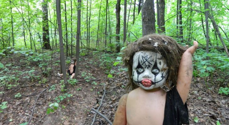Сатанинская звезда и глаза на выкате: страшную куклу нашли в ярославском лесу
