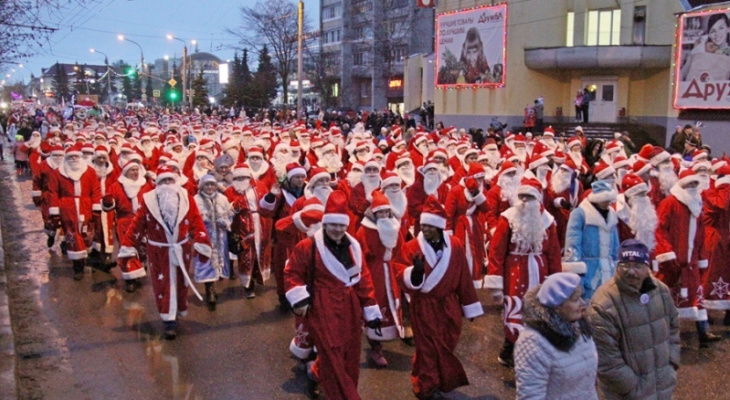 Сотни Дедов Морозов перекроют Рыбинск: программа предновогоднего праздника