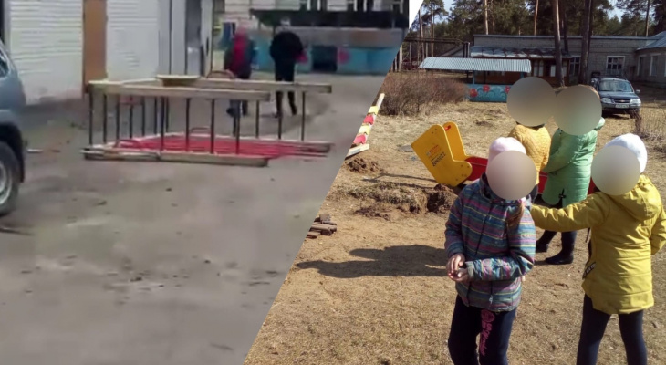 «Дети смотрели и плакали»: под Ярославлем снесли детскую площадку. Видео
