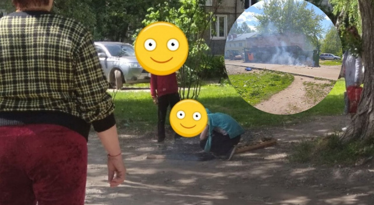 «Попробуй тронь – посадят»: в Ярославле школьники устроили пожар на мусорке