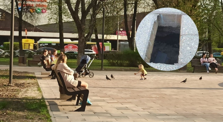 «Хорошо уложили»: ярославцы в центре города обнаружили портал под плиткой
