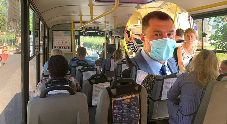 «Недочеты есть»: мэр Ярославля прокатился на автобусе в первый день транспортной реформы