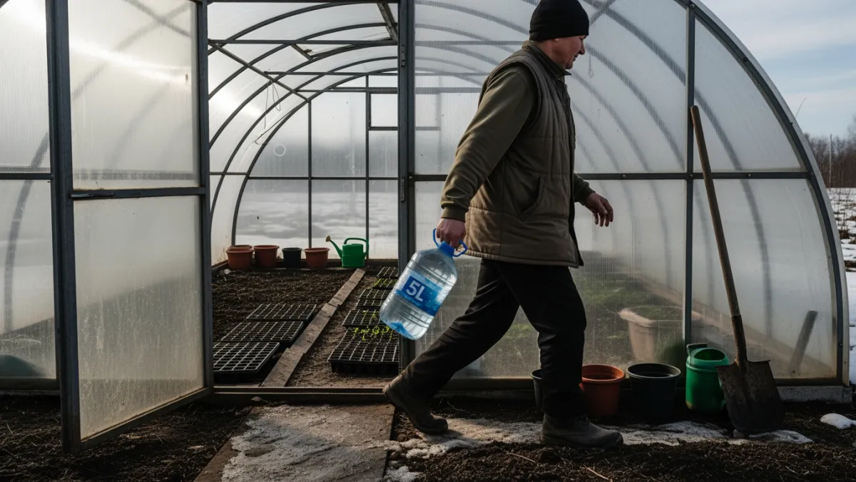 Ночью минус два, а рассада уже в теплице: этот лайфхак с бутылками спас 48 кустов томатов — соседи теперь тоже так делают