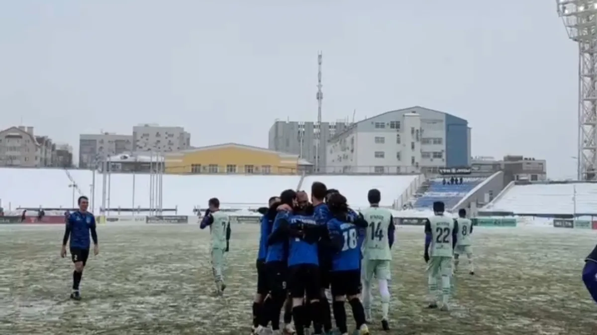 Снежная победа: «Шинник» обыграл «Уфу» в первом матче года