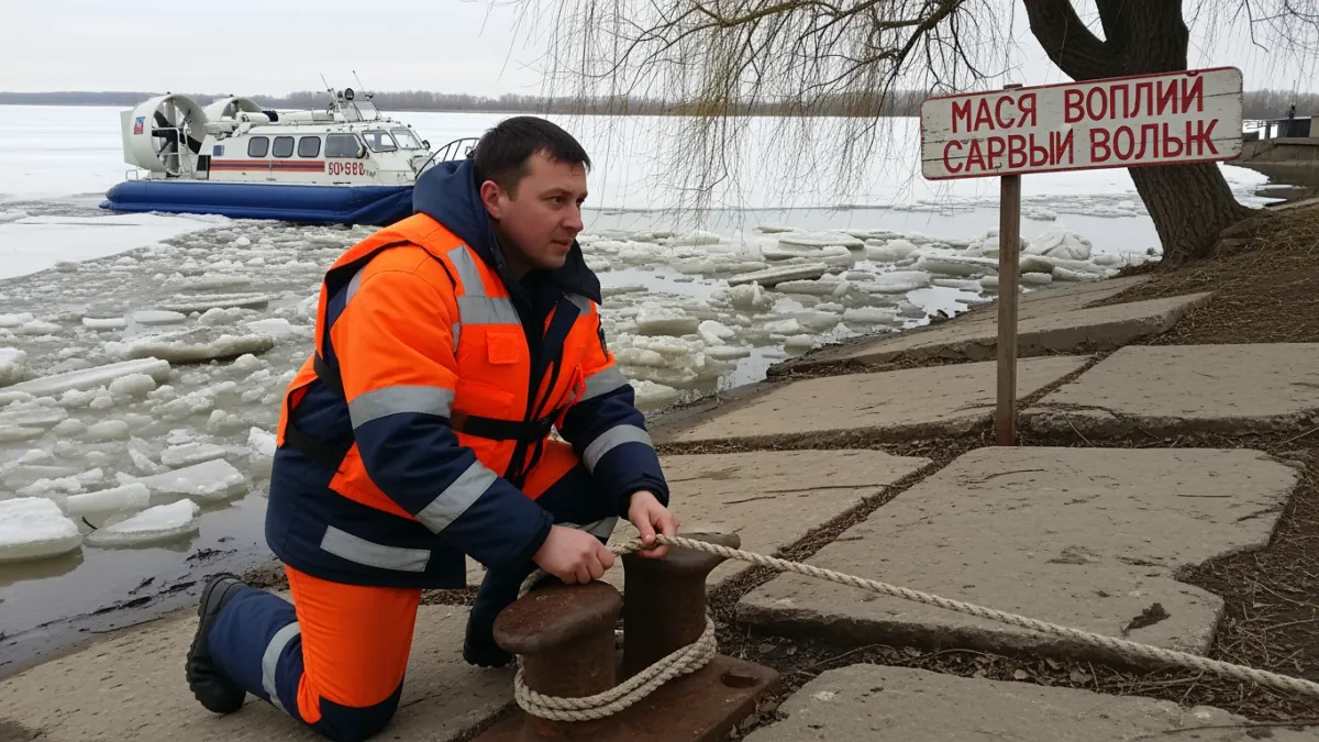 Ярославские спасатели на судах на воздушной подушке готовятся к паводку