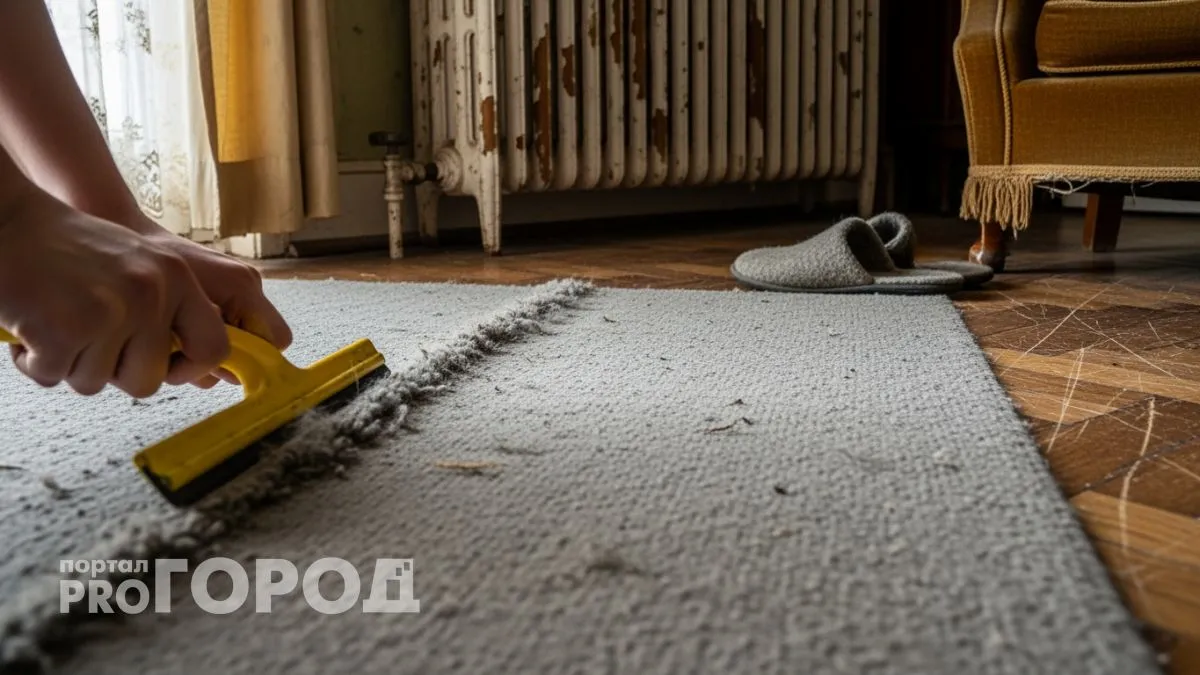 Копеечное средство из любой кухни превращает застиранный ковер в новый всего за 10 минут