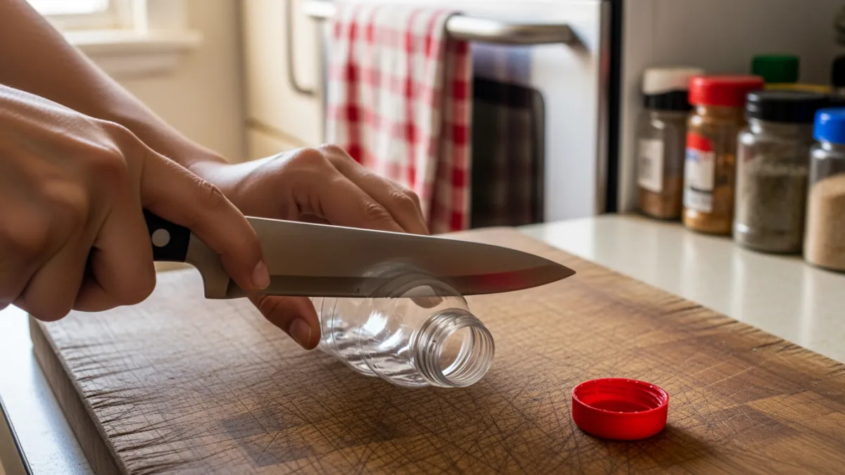 Теперь всегда срезаю с пластиковых бутылок горлышки: 20 лет мучился с ключами в гараже, пока не увидел этот трюк