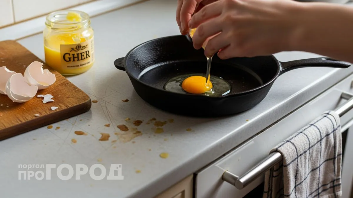 Жарите яйца на сливочном масле вместо подсолнечного и забудете о пригорании навсегда