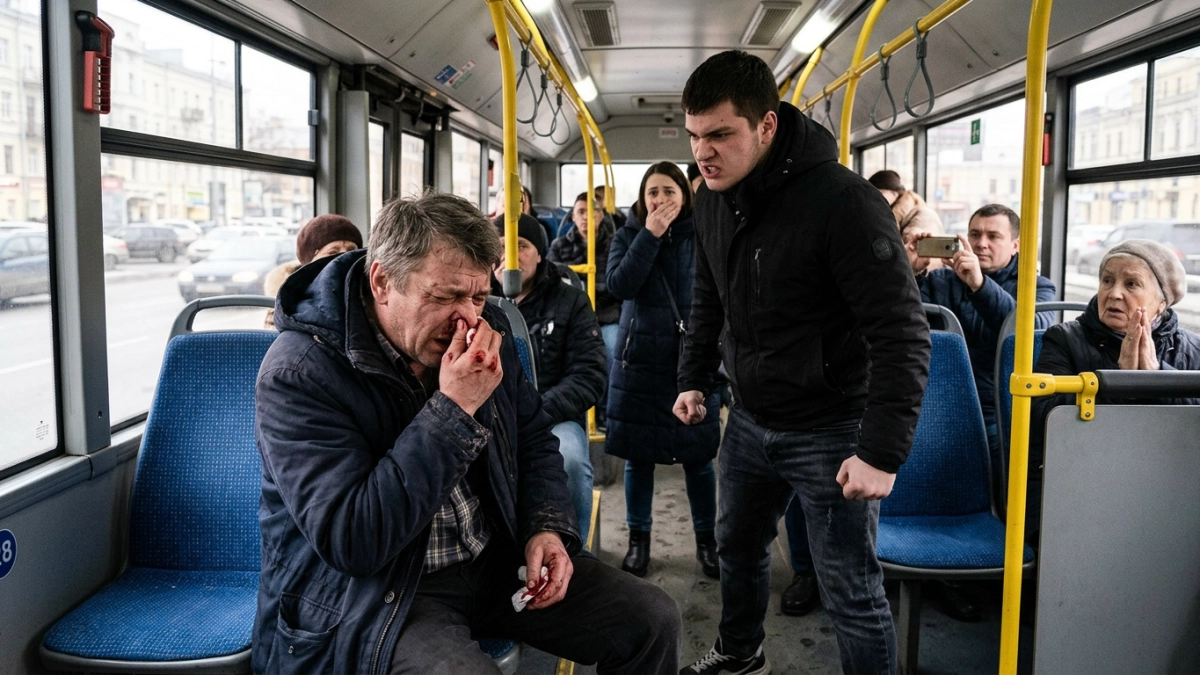 В Ярославле нашли парня, сломавшего нос 52-летнему мужчине в автобусе на глазах у пассажиров