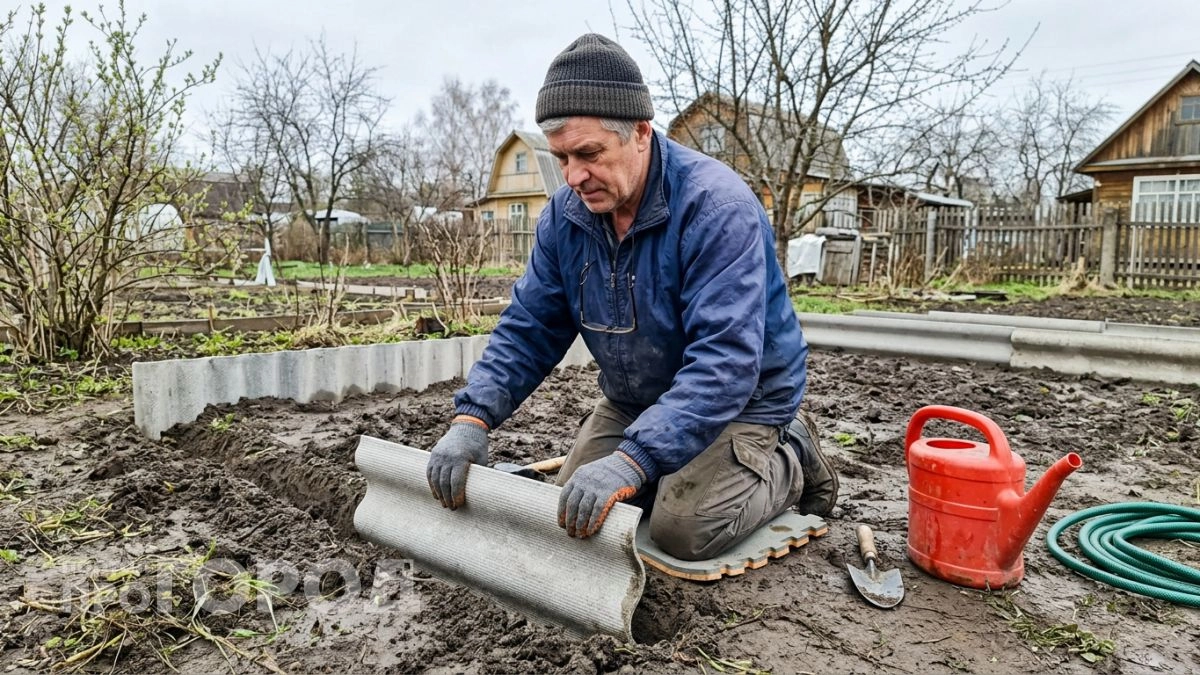 Этот материал для грядок не гниёт и не ломается — а цена ниже обычных досок втрое