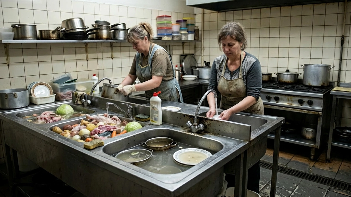 В Ярославле закрыли кафе у вокзала: мясо и посуду мыли в одной ванне, нашли кишечную палочку