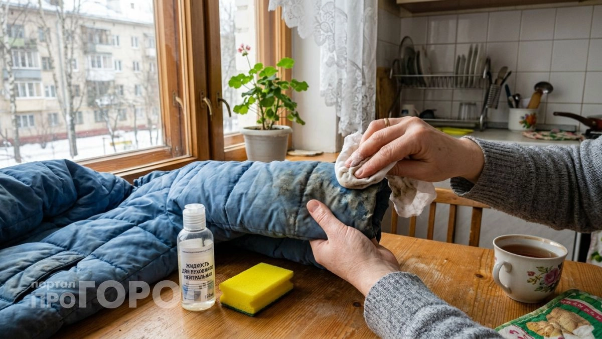 Больше не мучаю стиралку пуховиками: пара капель на ватный диск за минуту вернет куртке идеальную чистоту