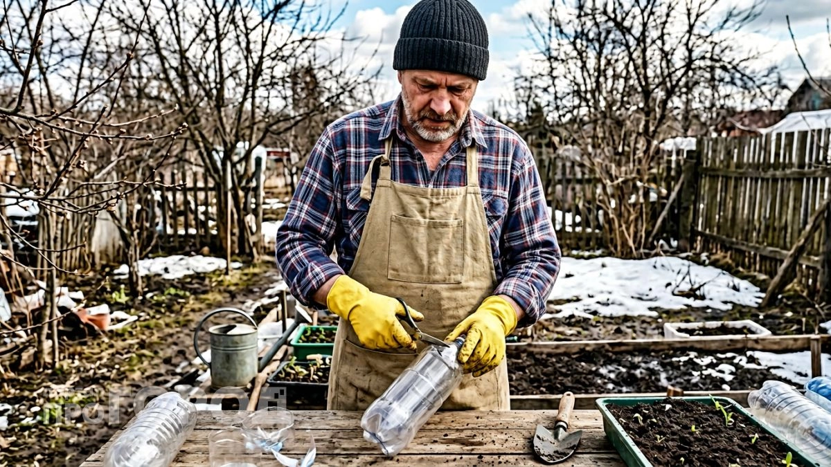 Не выбрасываю пустые бутылки до весны и делаю из них дачный инвентарь, который не уступает покупному