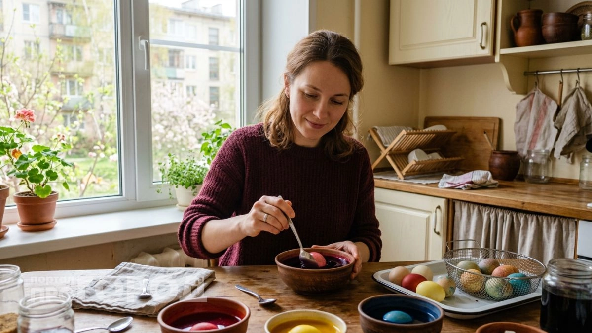 Забыла про магазинные красители — теперь любой оттенок яиц на Пасху делаю из того что есть на кухне