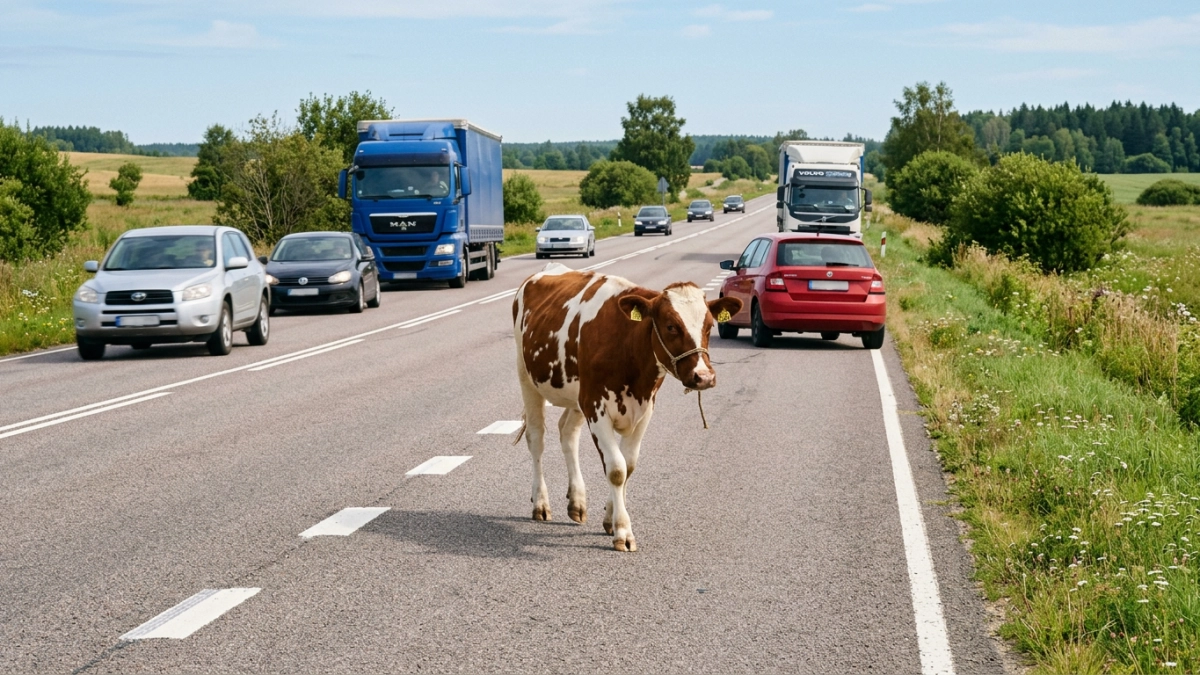 Фермера из Ярославской области наказали за телку, которая гуляла по трассе