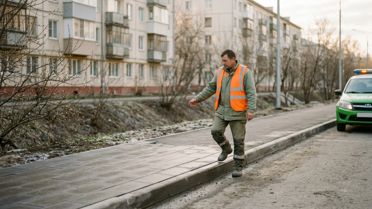 В Ярославле стартовал ремонт тротуара на Мукомольном переулке: асфальт сменит плитка