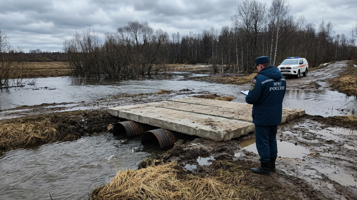 Паводок затопил дороги в трёх районах Ярославской области