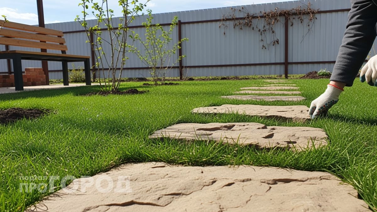 Забудьте про скучную плитку: сделал садовую дорожку из подручных материалов, теперь соседи просят рецепт