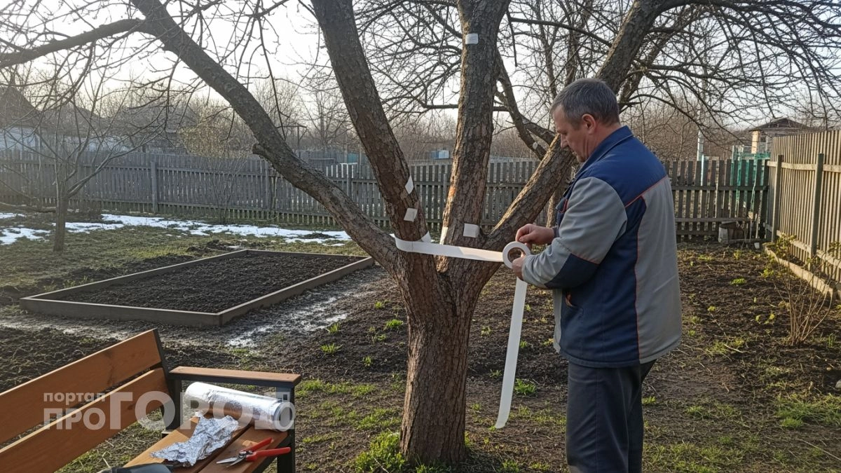 Успеваю обмотать стволы яблонь копеечным средством до начала весны: тля облетает мой сад стороной до сентября