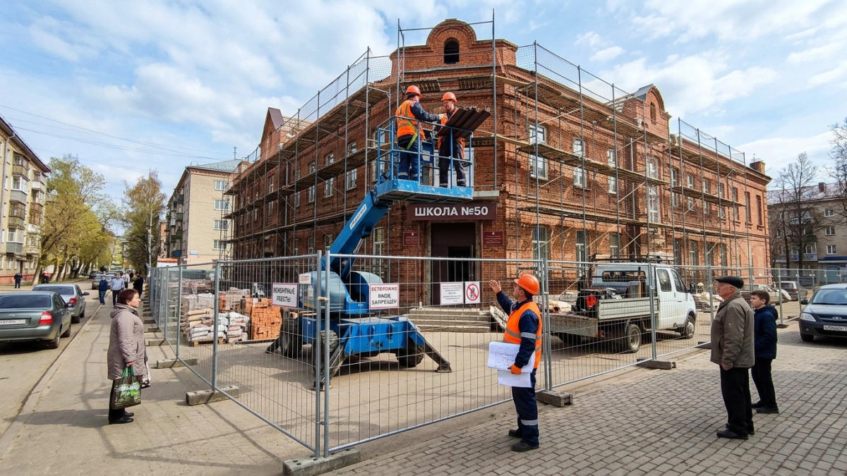 89-летняя школа №50 в Ярославле обновится к 1 сентября