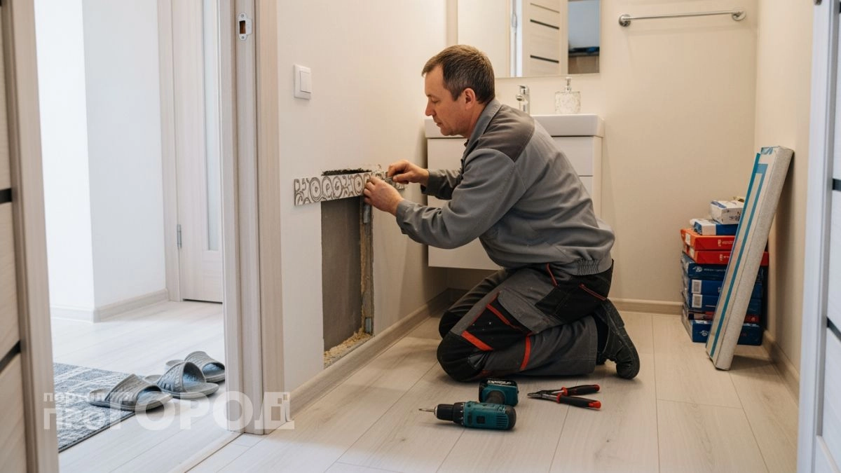 Больше никаких коробов из гипсокартона: немецкий лайфхак по скрытому монтажу труб без грязи и сверления