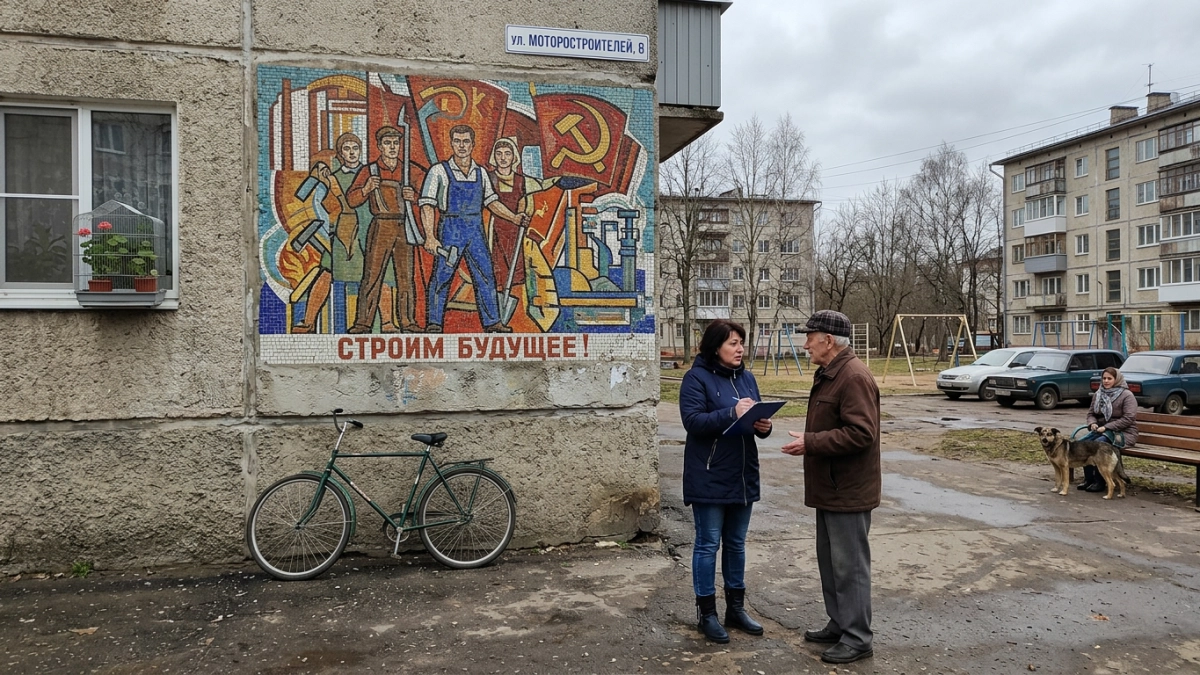 Советская мозаика на Скомороховой горе может исчезнуть ради утепления фасада