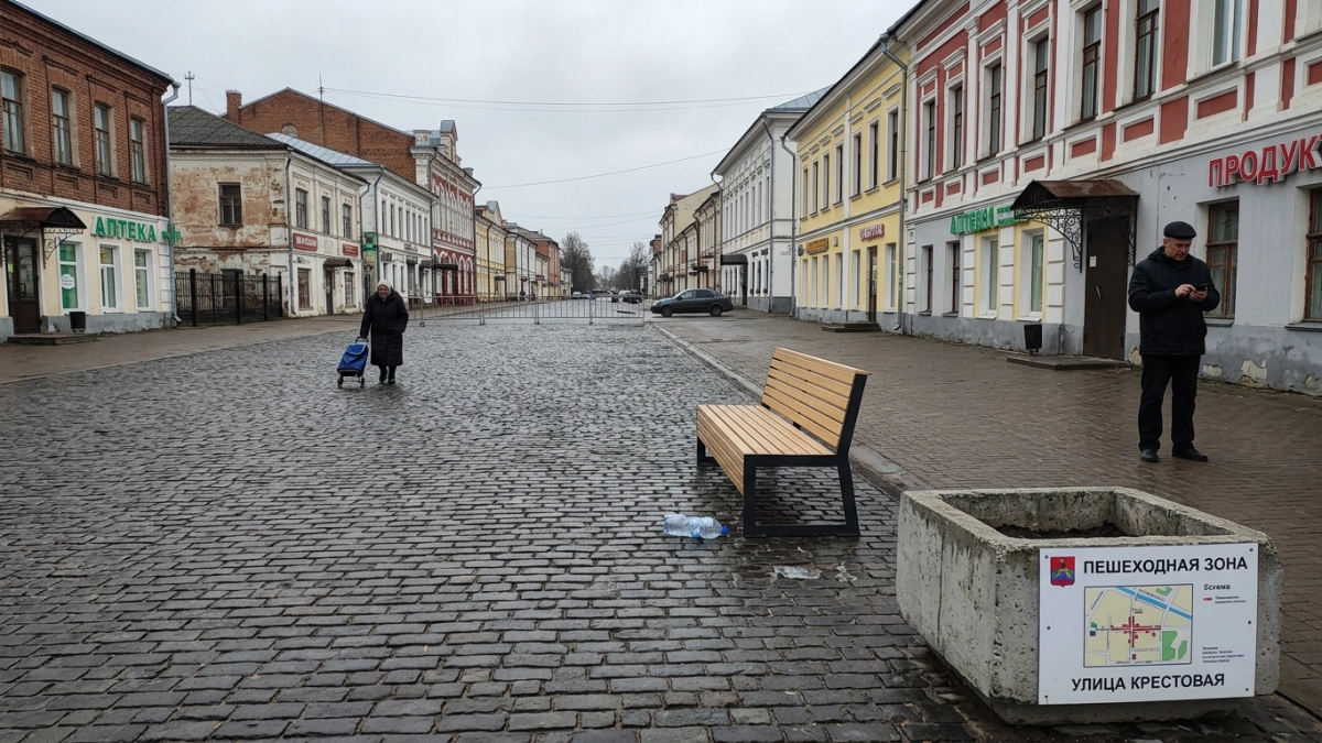Фото пустой улицы Крестовой разожгло спор о туристах и горожанах