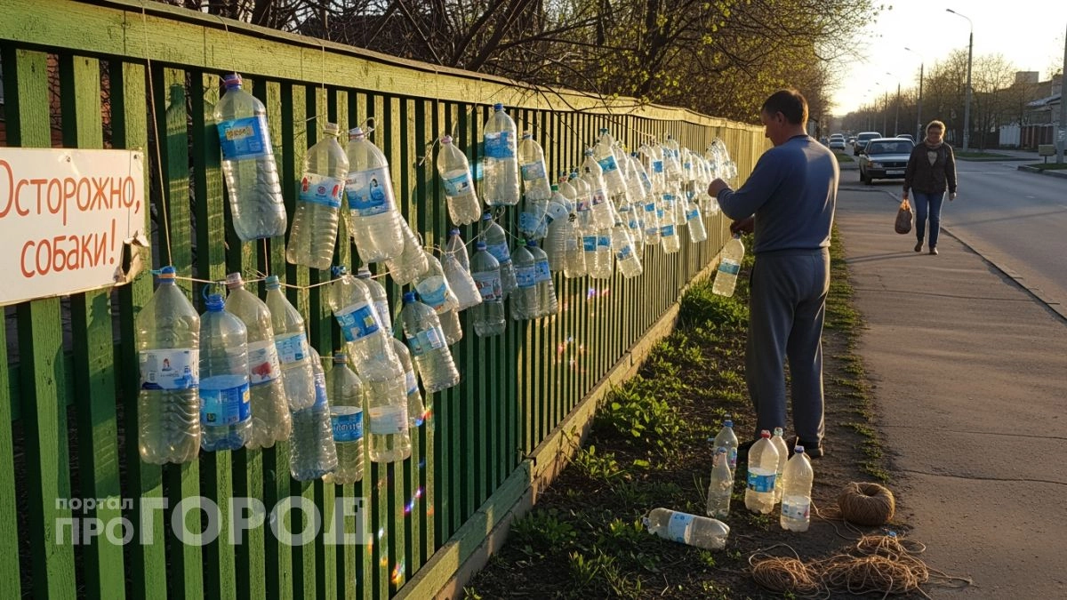 Прикрепила пластиковую бутылку с водой на забор: этот простой трюк избавил меня от назойливых проблем на даче