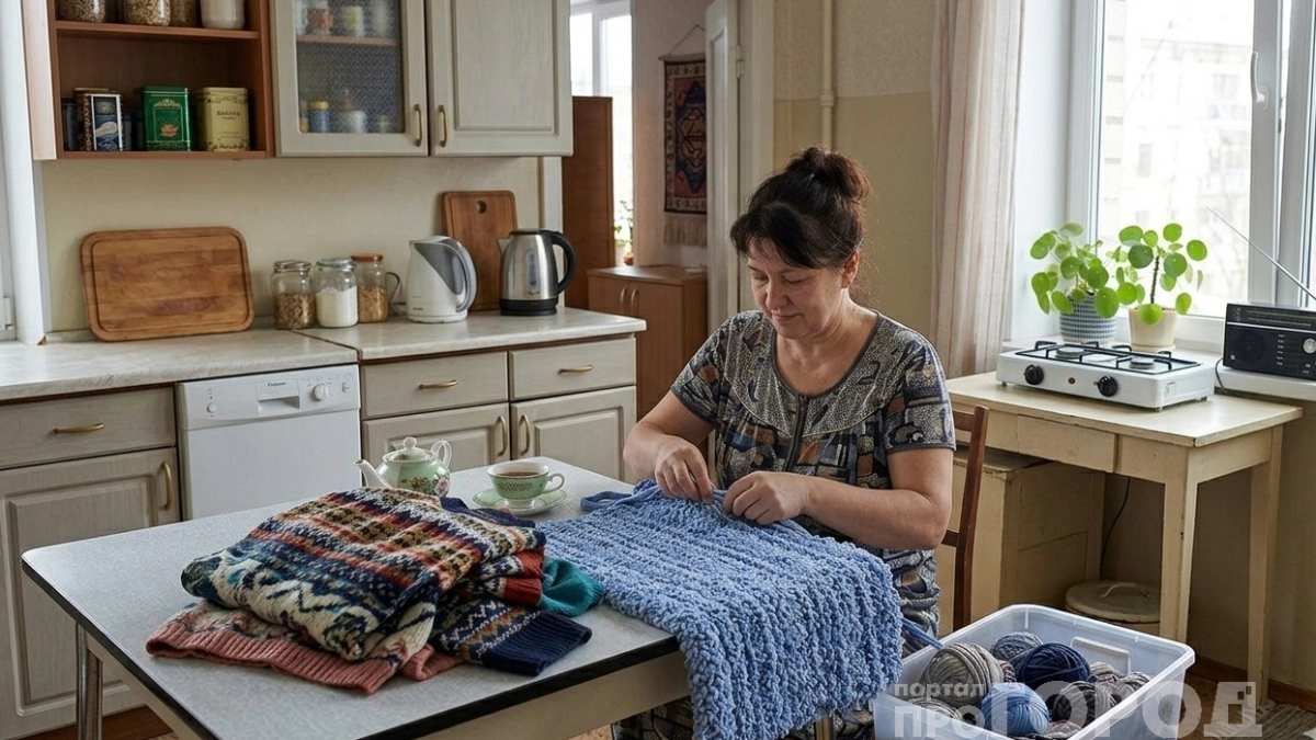 Старые свитера и лоскутки берегу: плету из них дизайнерские штучки с "живым" эффектом глубины - все соседи сбежались посмотреть