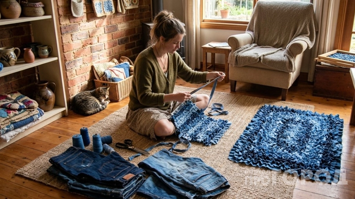 Над рваными джинсами слёзы больше не лью: беру клубок пряжи и создаю шедевральную вещь - и швейная машинка не нужна