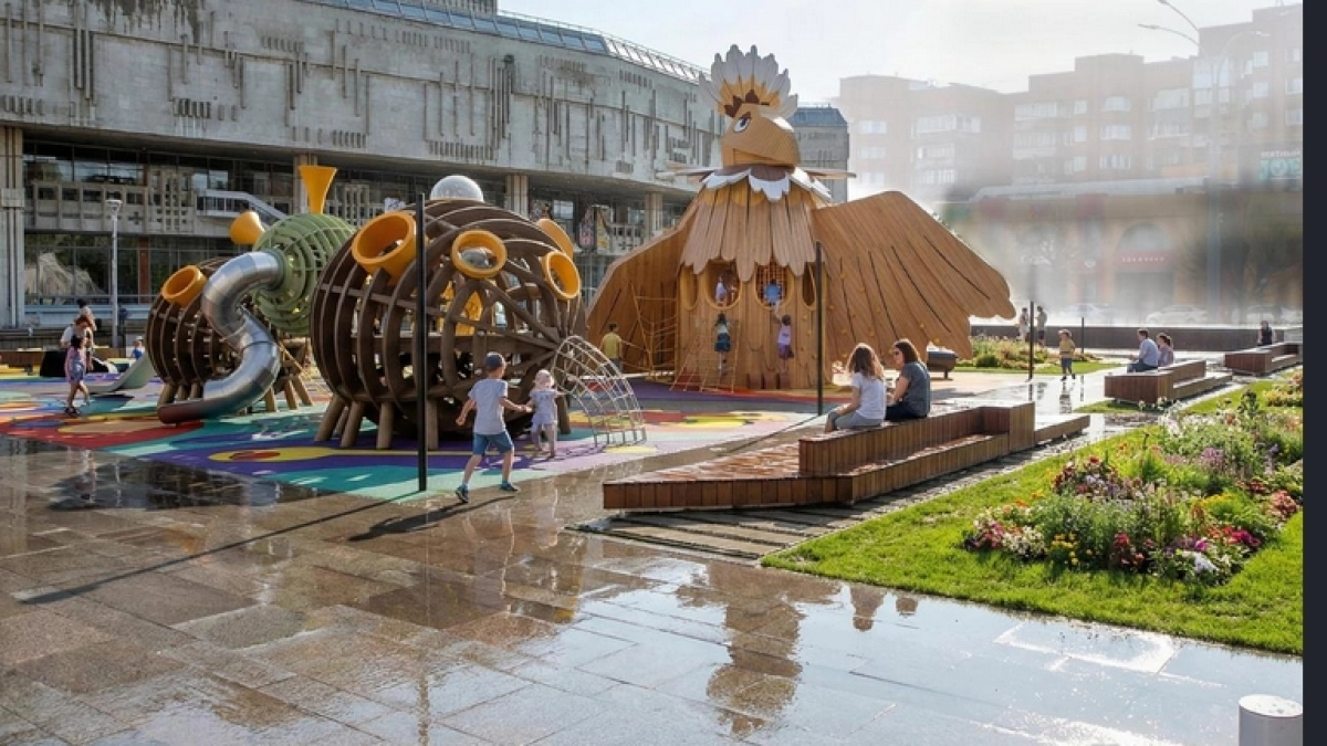 Огромная птица-говорун у ТЮЗа,"Чук и Гек" на Орджоникидзе, сквер с прудом на Пятерке: что может появиться в Ярославле