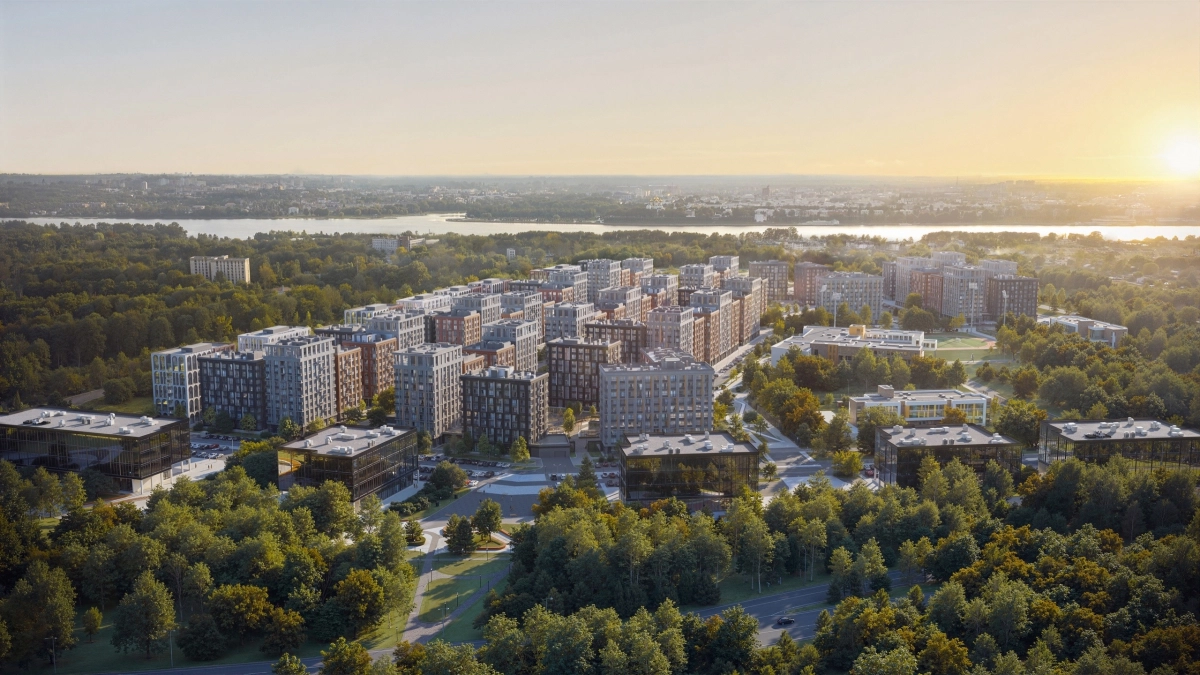 Детский сад, падел-центр и кладка первого этажа: как строится городской квартал «Тверицы»