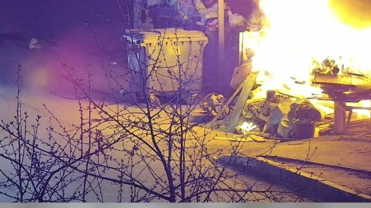 "Борец с мусором" прогулялся по Суздалке и поджёг контейнеры