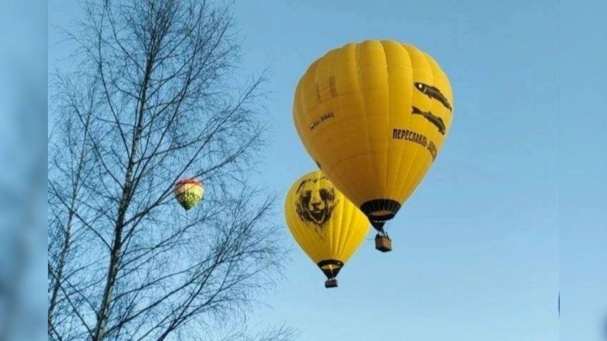 16 аэростатов поднялись над Плещеевым озером на седьмом фестивале в Переславле