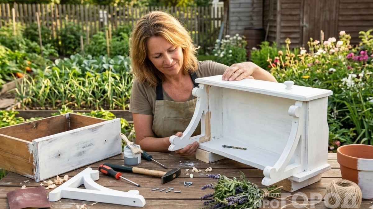 Старые ящики превращаю в винтажные вещи: простая смекалка и пару часов свободного времени — даже новичку под силу