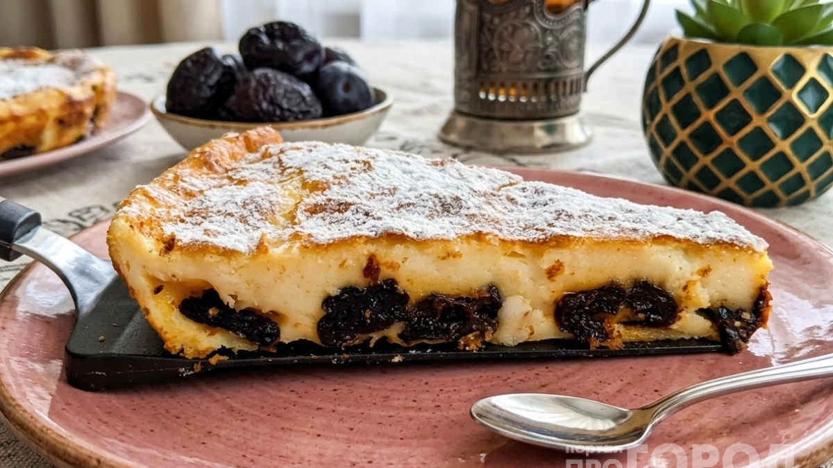 Никто не верит, что в нем всего 100 г муки: французский пирог  Фар Бретон с черносливом - нежный и легкий как облачко