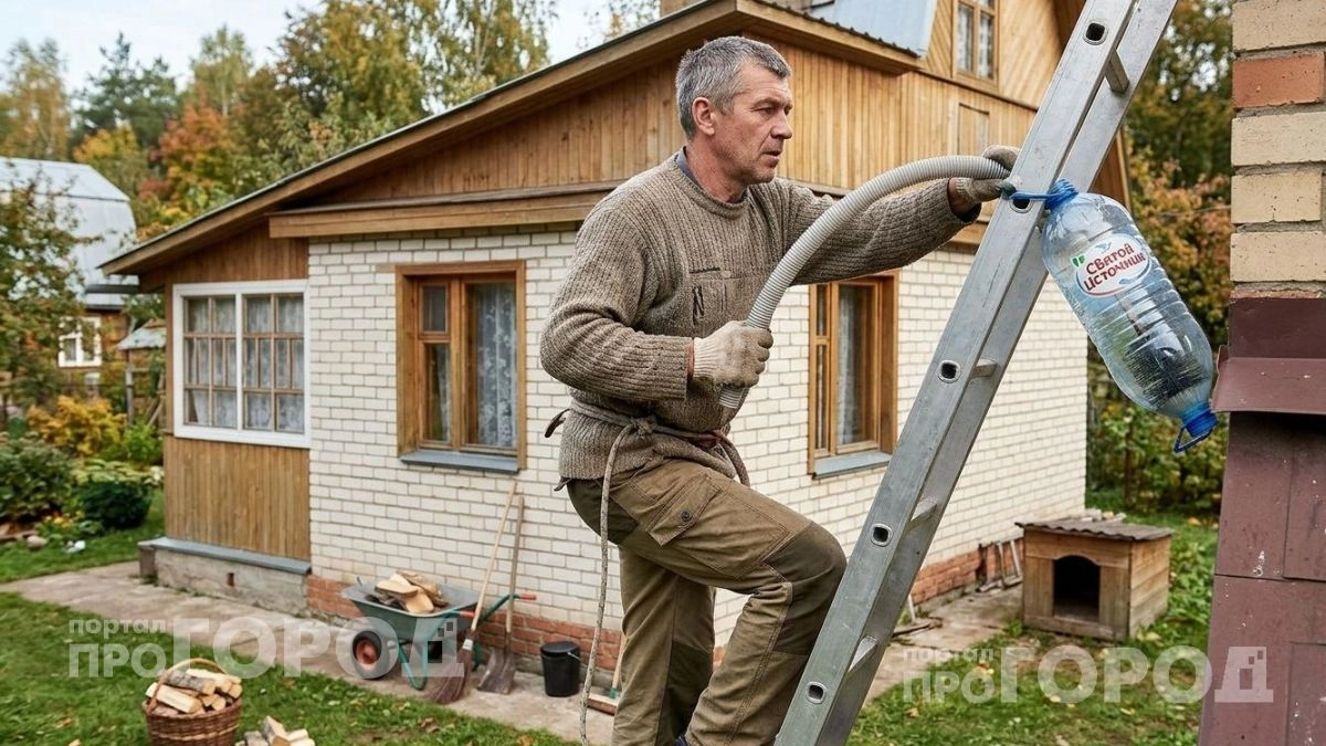 Бросаю в топку пластиковую бутылку и сажа исчезает сама: идеальная тяга без соли и лишней химии в печи